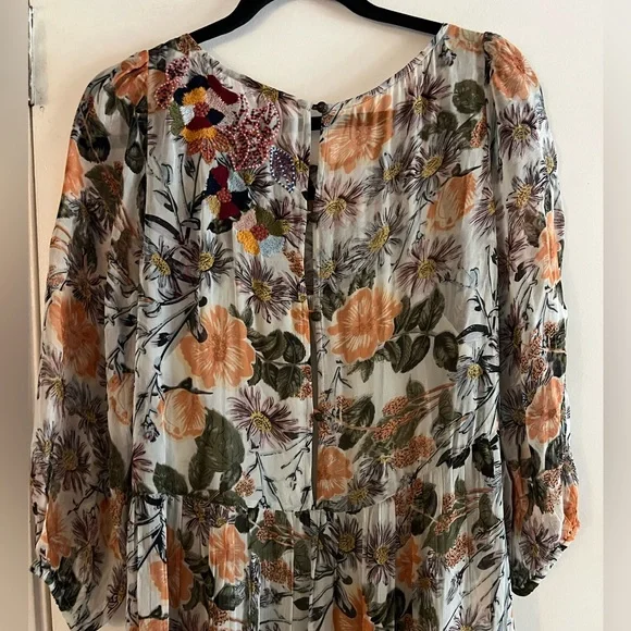 Anthropologie Espalier Embroidered Tunic Dress - Picture 8 of 9